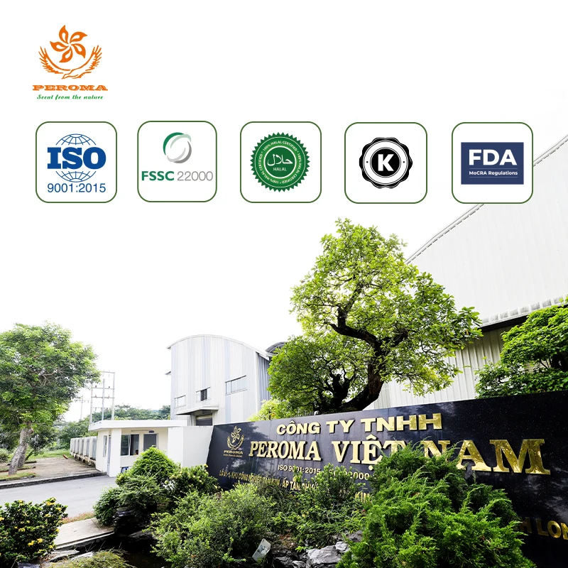 Hương đậu xanh tại PEROMA được sản xuất theo quy trình kiểm soát nghiêm ngặt, đáp ứng đầy đủ các tiêu chuẩn về chất lượng và an toàn thực phẩm