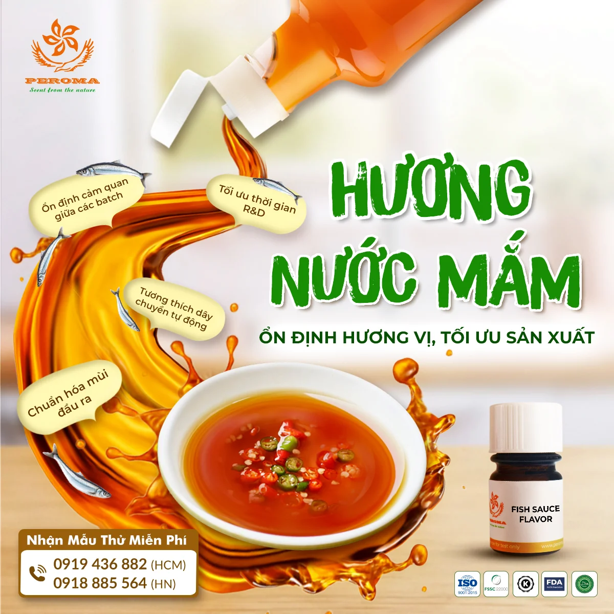 Ứng dụng hương nước mắm trong chế biến thực phẩm và những lợi ích cho nhà sản xuất